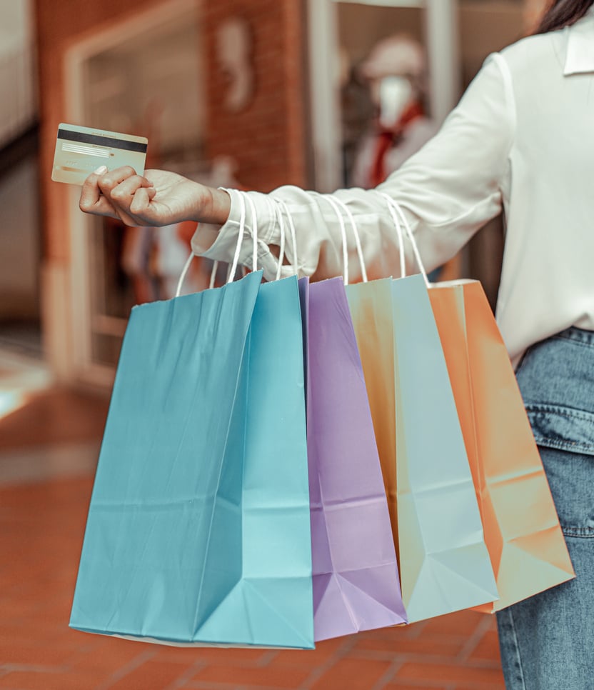 Woman Shopping with Her Credit Card  