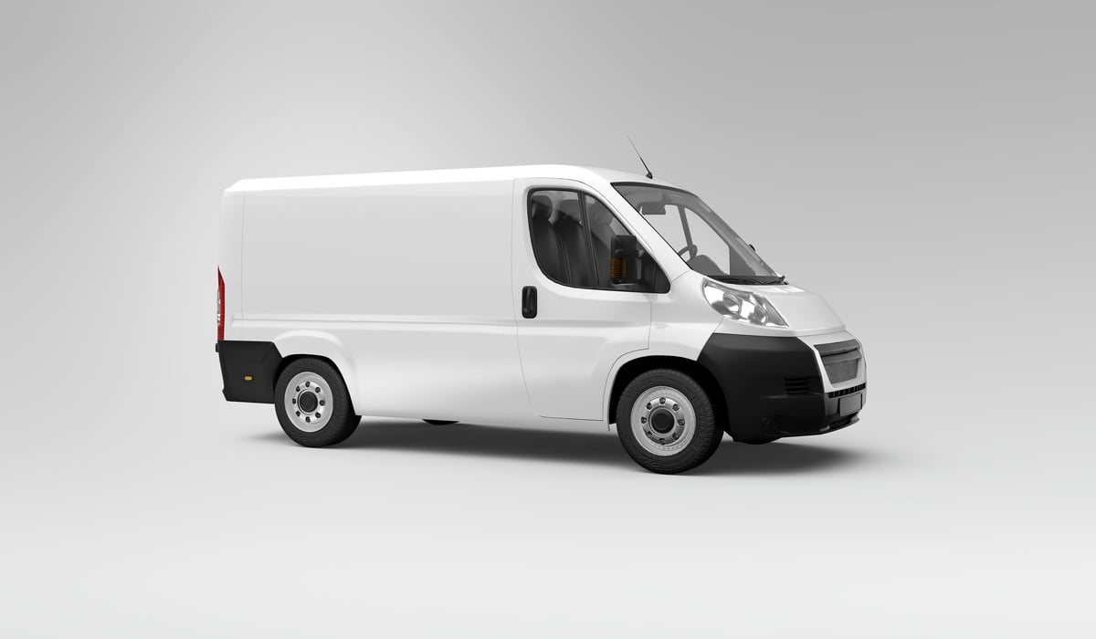 Panel Van Mockup 3D Rendering