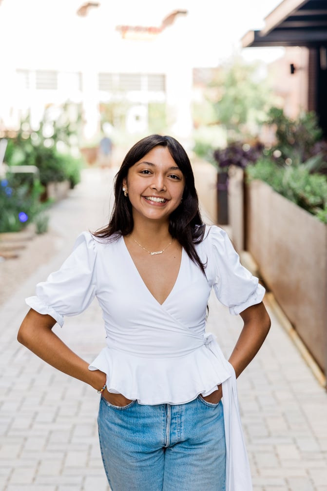 Portrait of Young Woman Outdoors