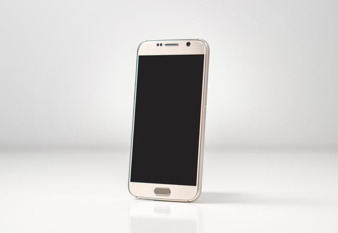 Smartphone on White Background