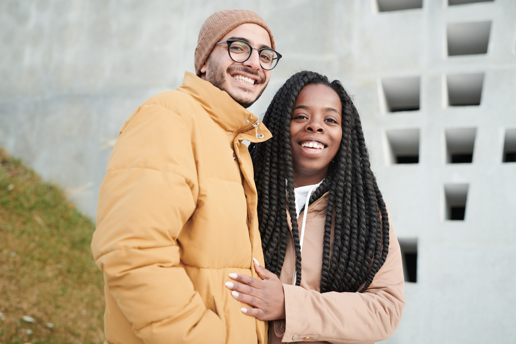 Photo of Two People Smiling