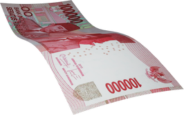 Flying Cash Money Rupiah