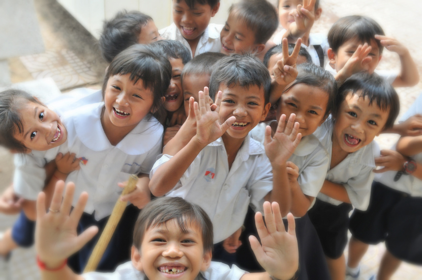 Happy Students in School