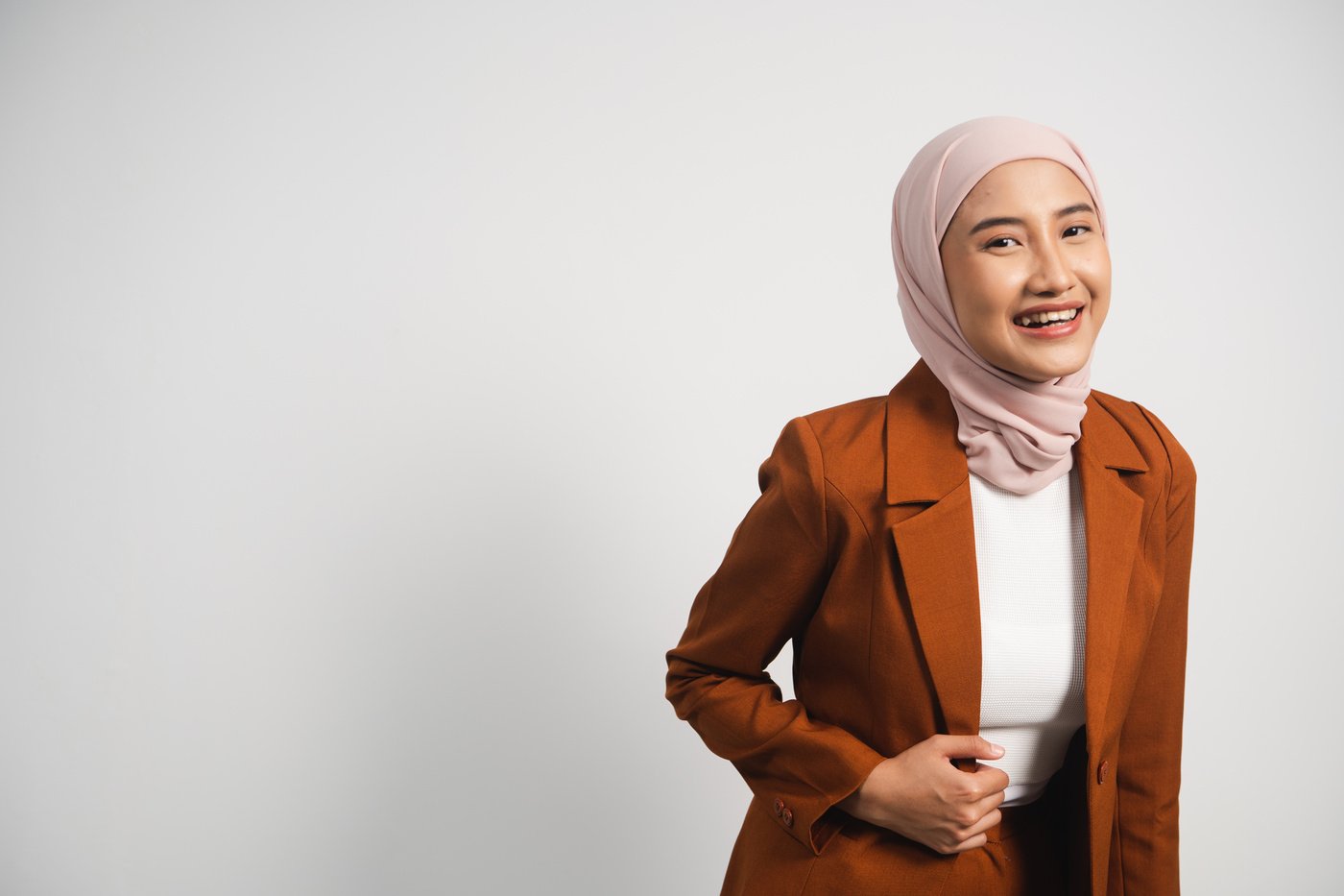 People of Indonesia Portrait of Young Woman Wearing a Hijab